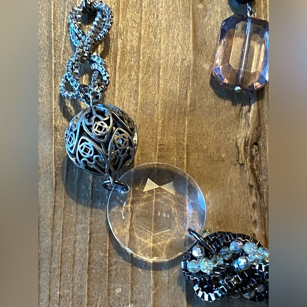 Vera Wang Vintage Retro Vibe Necklace Earring Ring Set - Picture 2 of 8